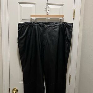 Black Genuine Leather Pants.